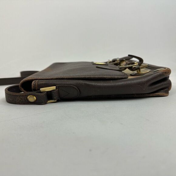 Vintage Burberry Nova Check Canvas and Leather Messenger Bag - Picture 7 of 15